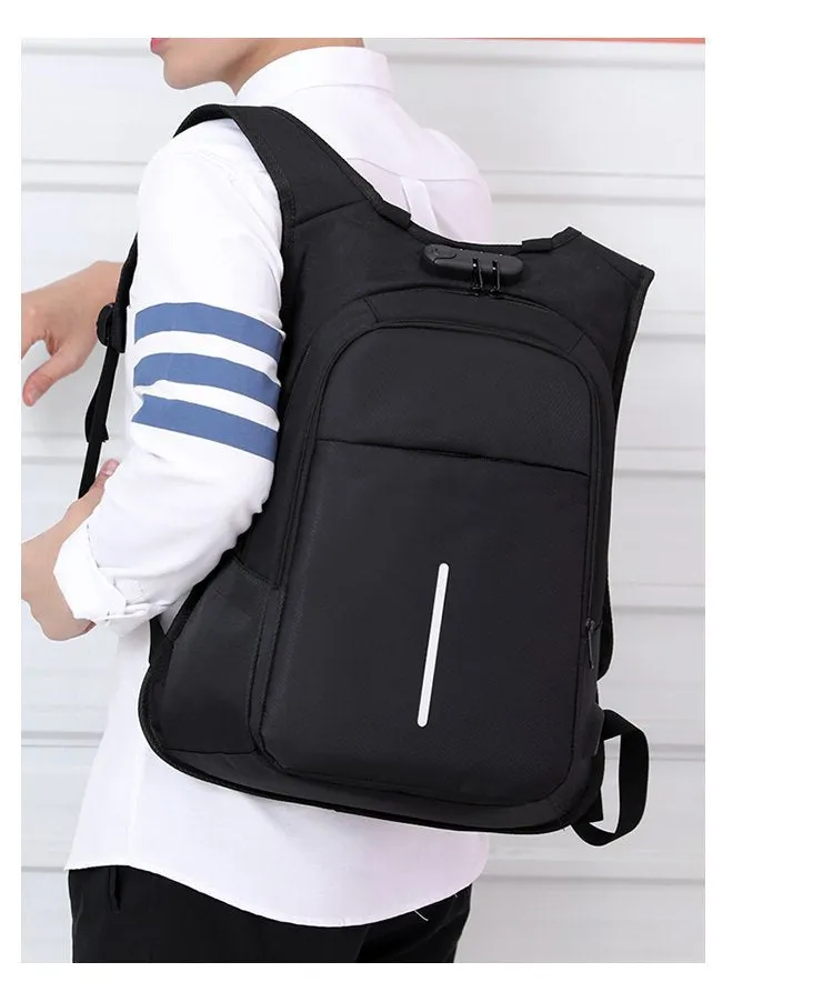 15.6-inch laptop bag password lock backpack