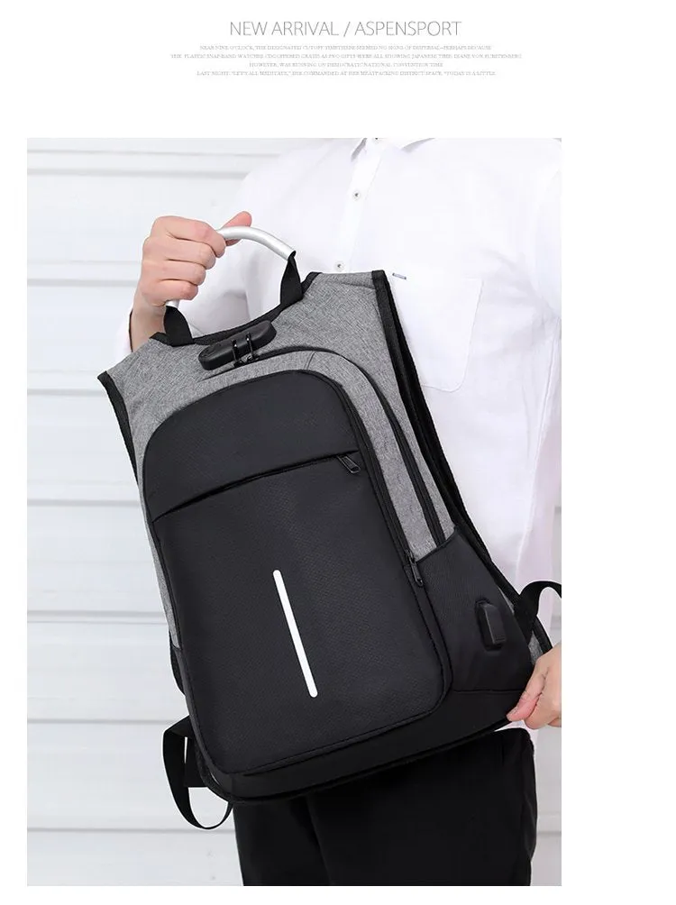 15.6-inch laptop bag password lock backpack