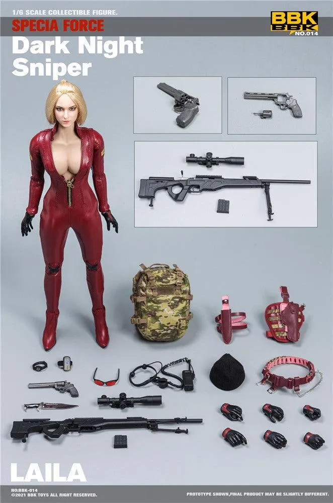 1:6 Dark Night Sniper Laila Action Figure