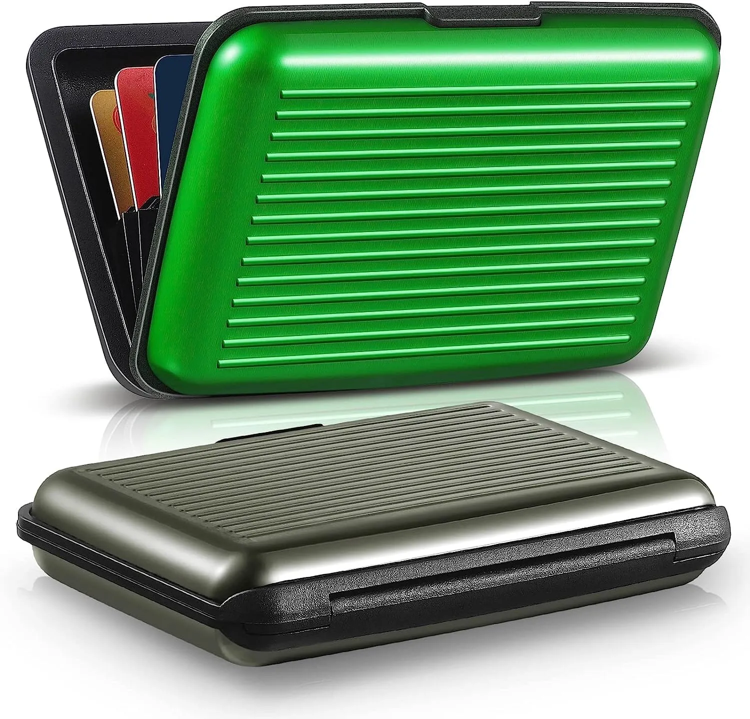 2-Pack: Credit Card Holder Slim Mini RFID Blocking