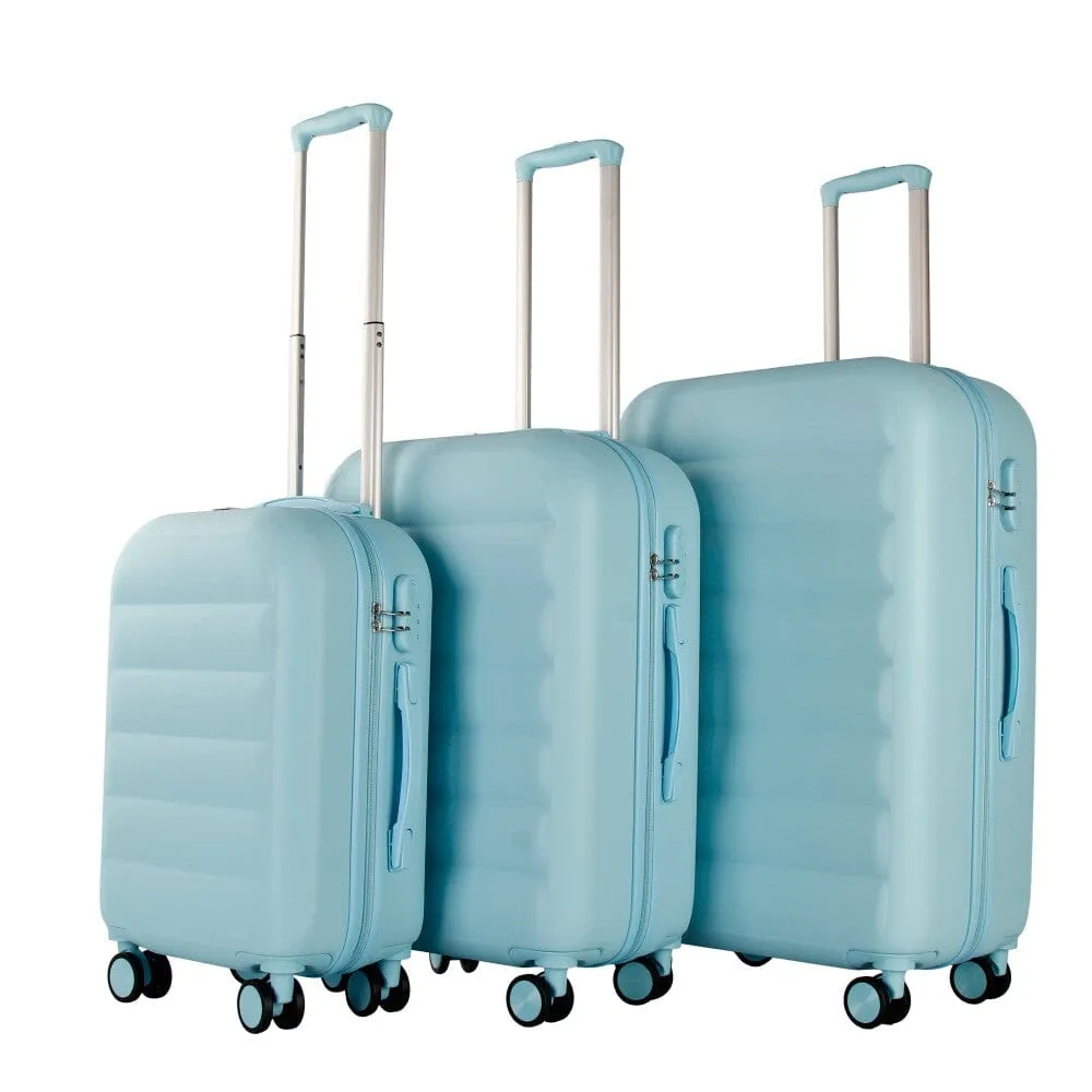 3-Piece: Lior Luggage Set with TSA Locks, Expandable, and Friction-Resistant - Includes 20", 24" & 28" Spinner Suitcases