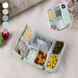 7 Compartments Portable Pill Case