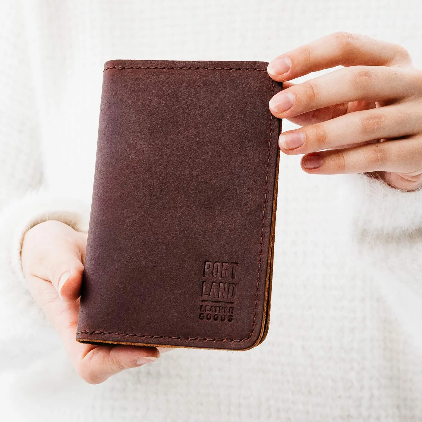 'Almost Perfect' Leather Modern Passport Holder