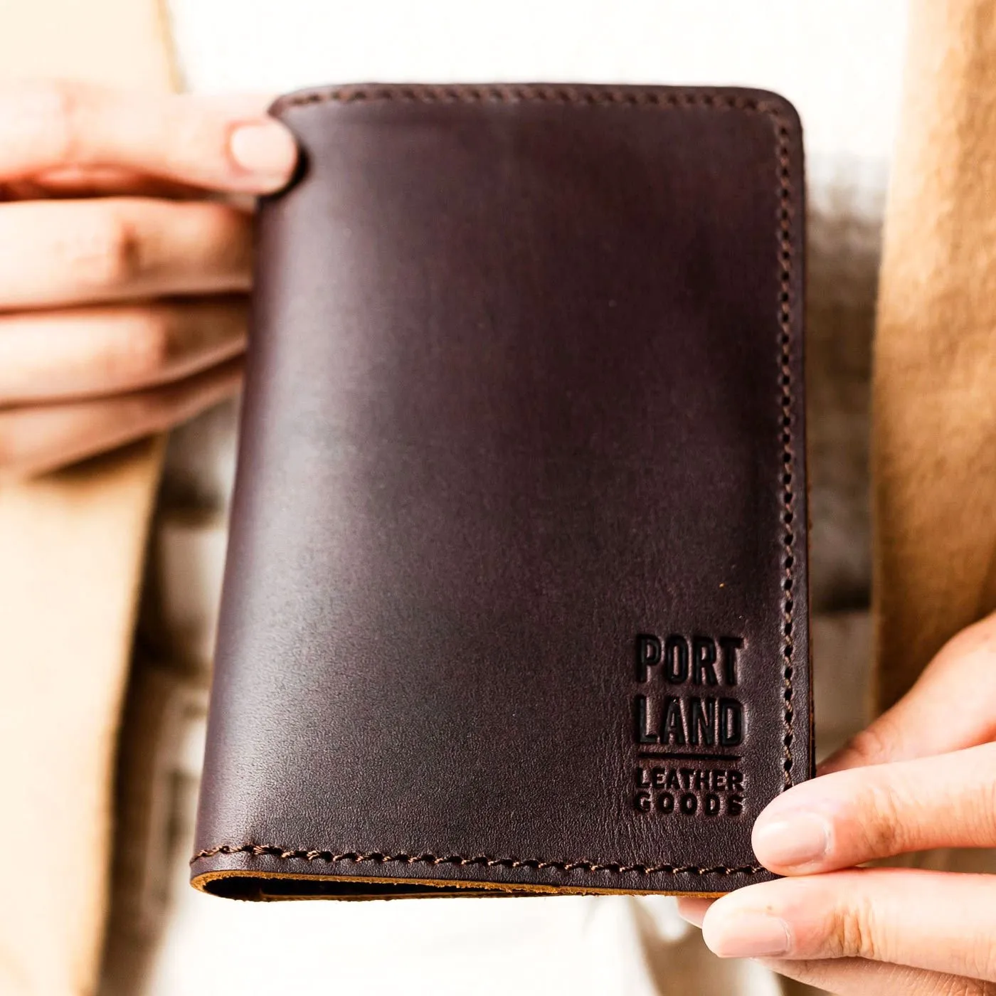 'Almost Perfect' Leather Modern Passport Holder