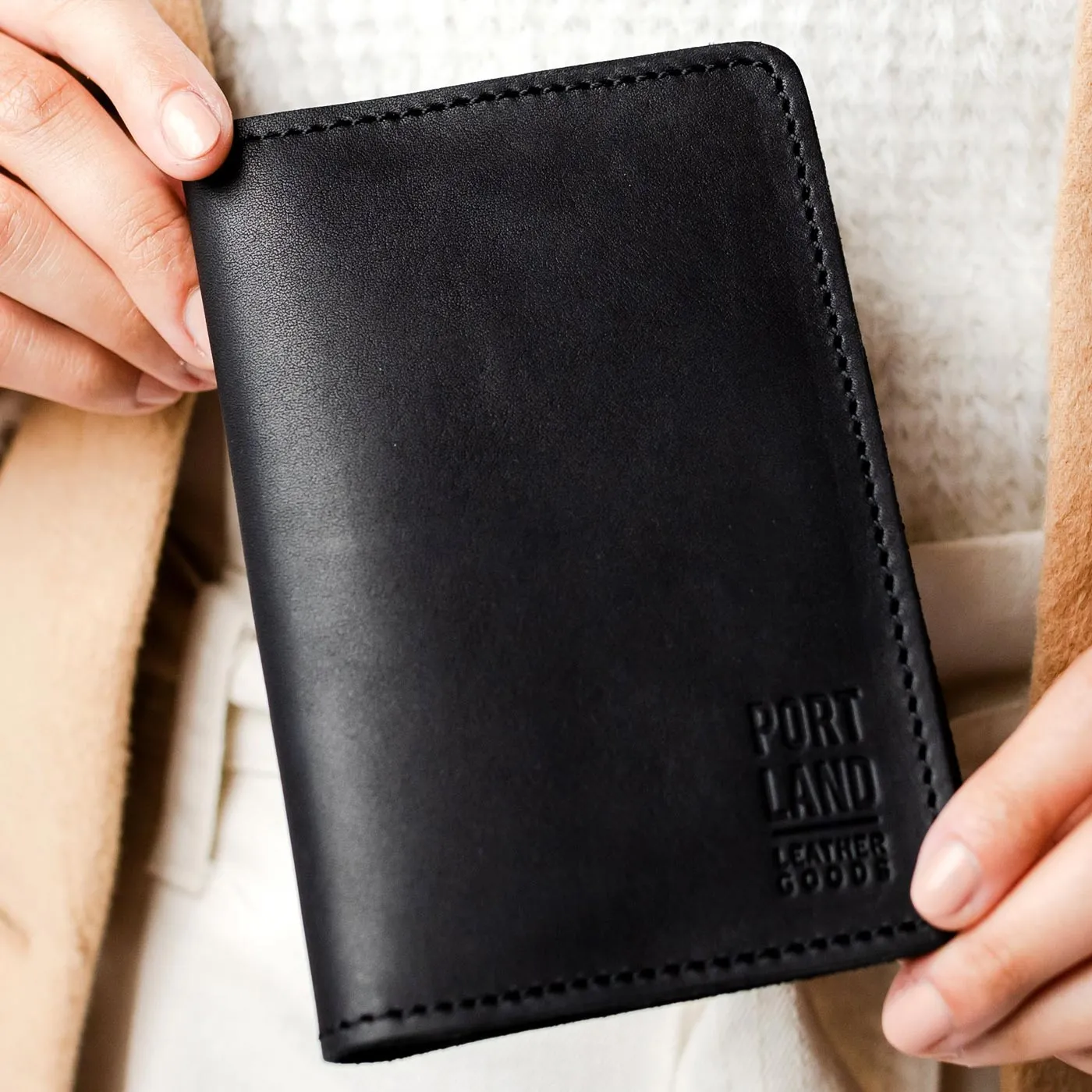 'Almost Perfect' Leather Modern Passport Holder