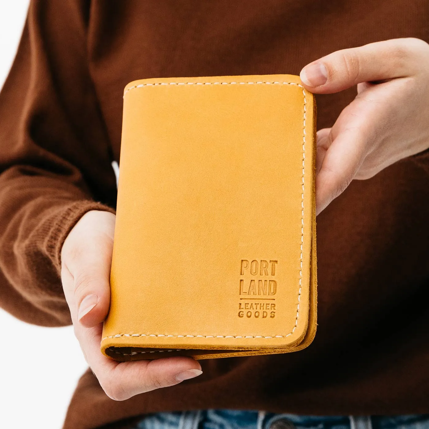 'Almost Perfect' Leather Modern Passport Holder