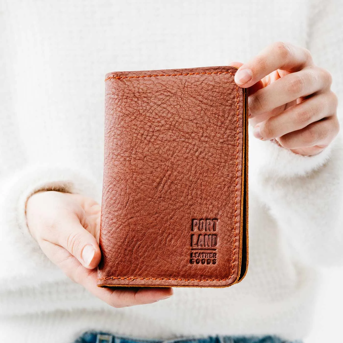 'Almost Perfect' Leather Modern Passport Holder