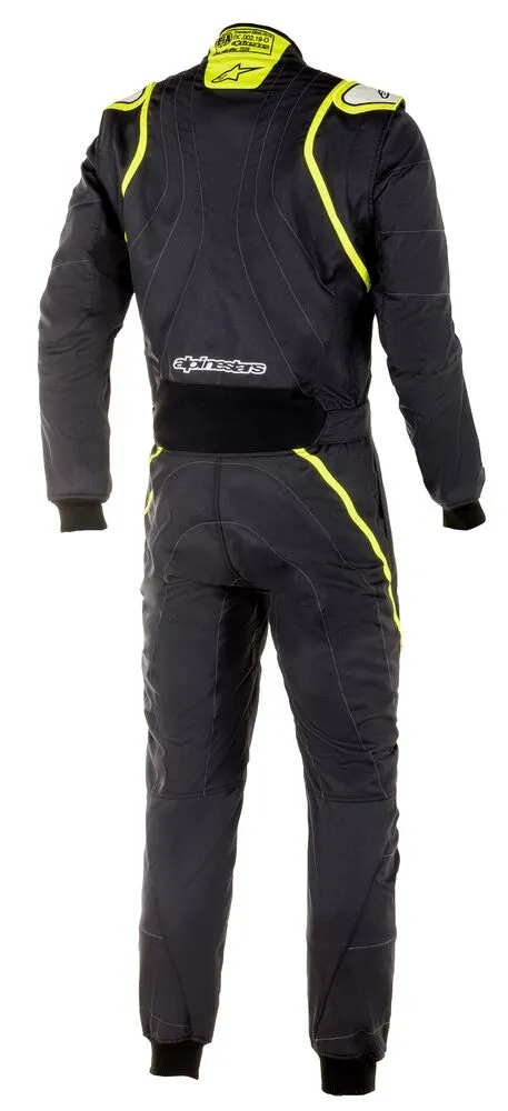 ALPINESTARS 3355020_155_48 GP RACE v2 Racing suit, FIA 8856-2018, black/fluo yellow, Size 48