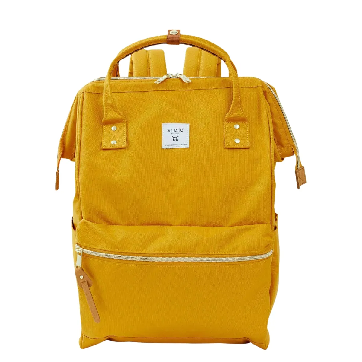 Anello Cross Bottle Backpack Large in Mustard