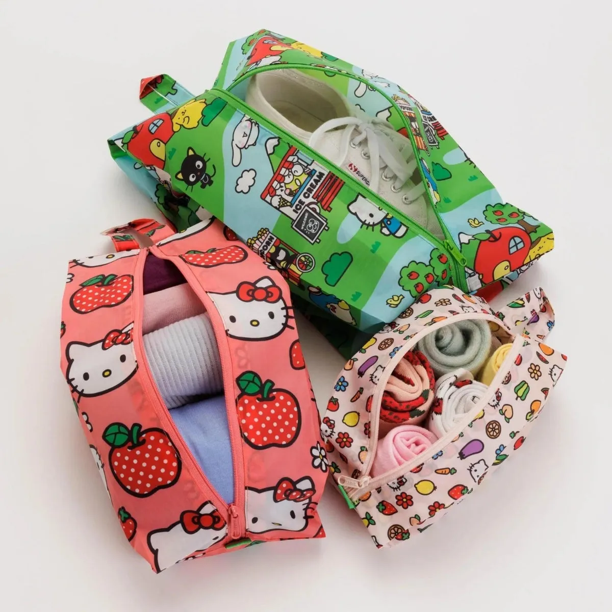 Baggu 3D Zip Set in Hello Kitty and Friends