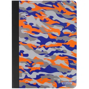 Bazic Composition Book C/R Camouflage 100ct Orange