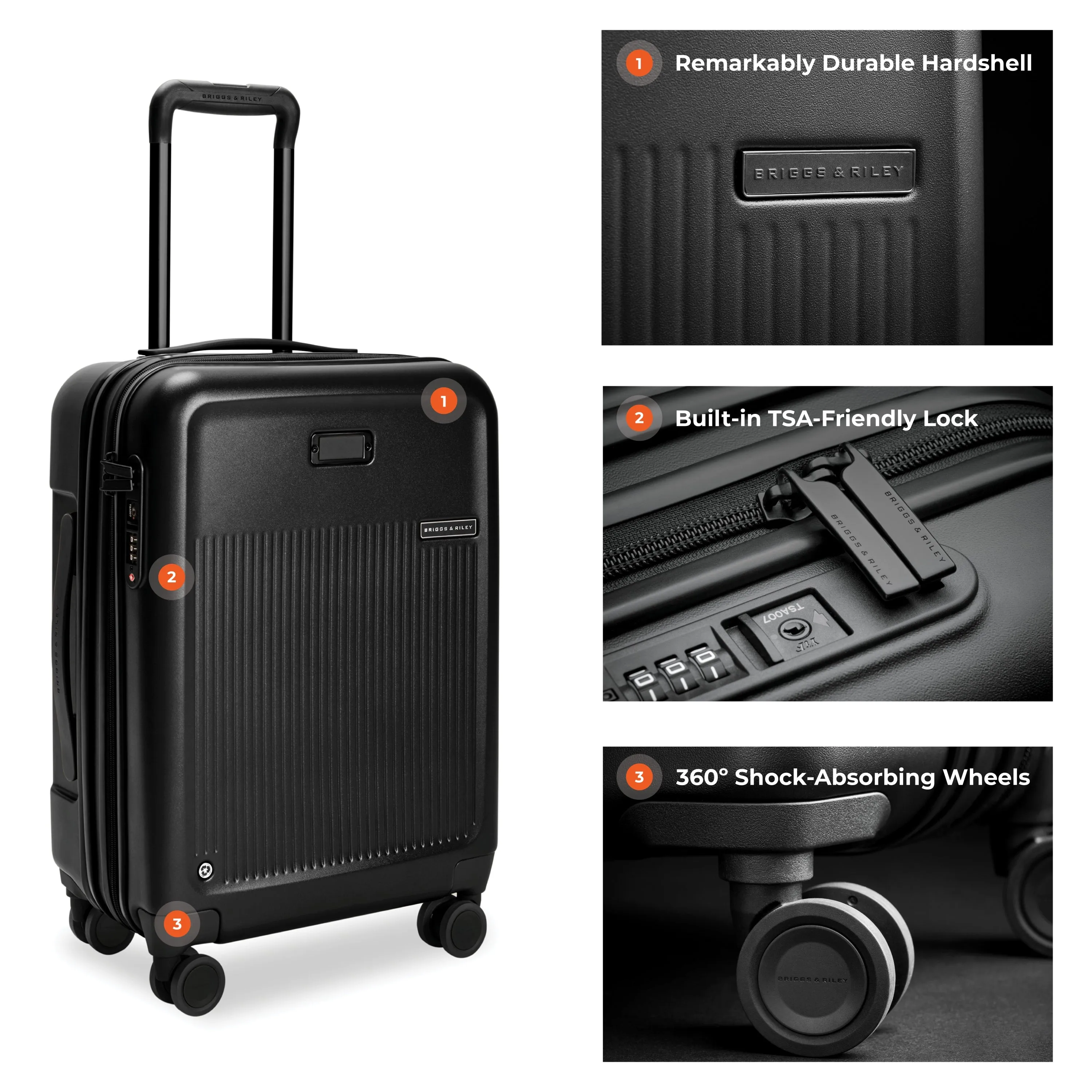 Briggs & Riley Sympatico 3.0 Global Carry-On Expandable Spinner 21"