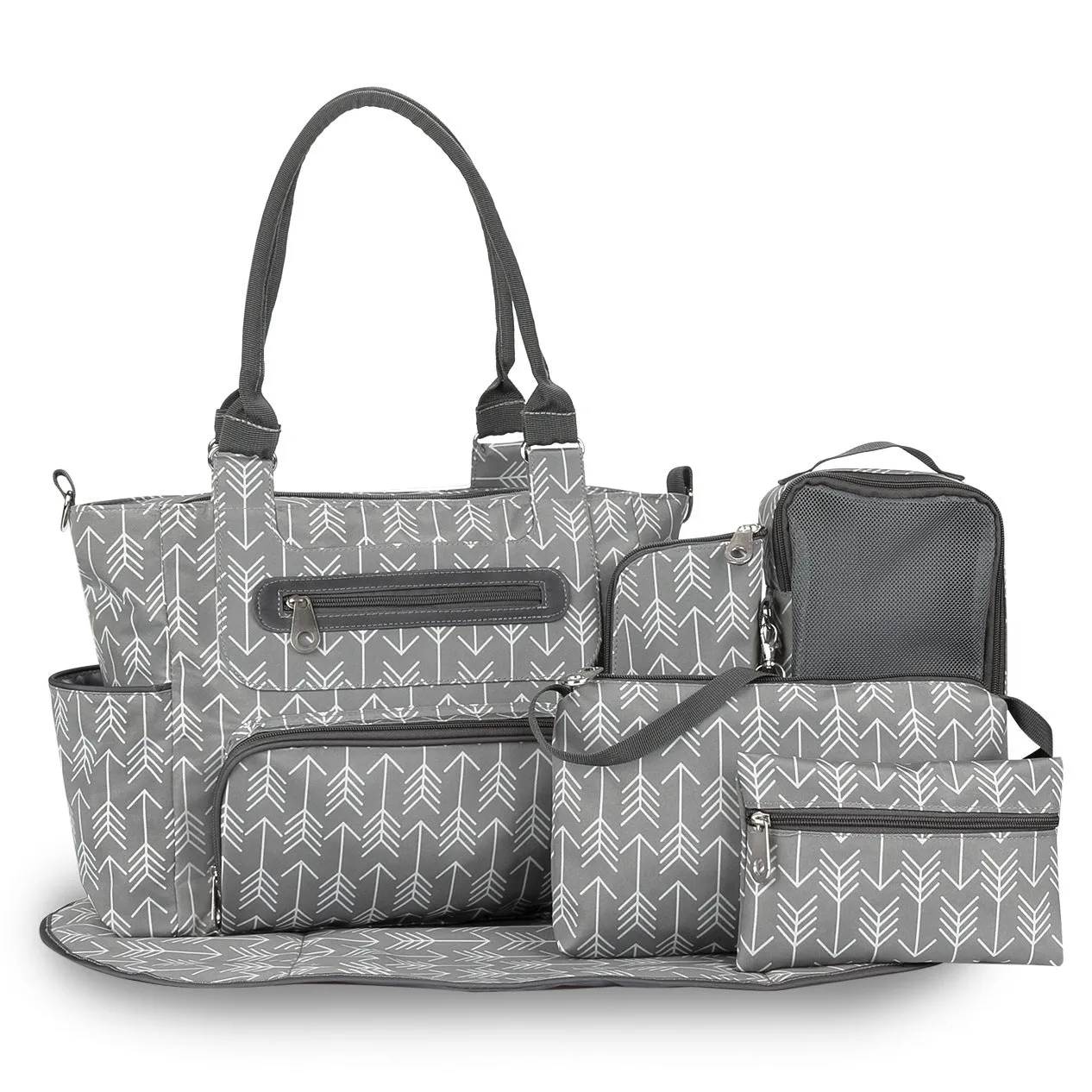 Chic Large Capacity Diaper Bag Bundle