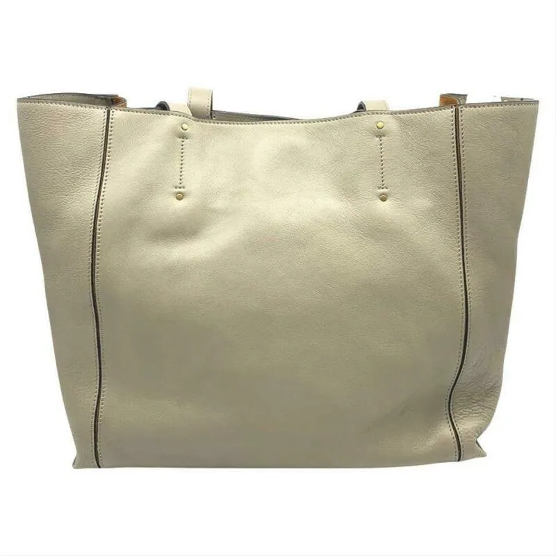 Chloé Milo Motty Grey Leather Tote