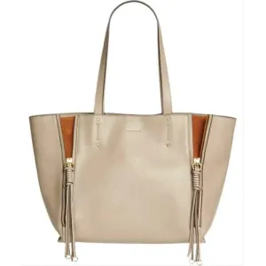 Chloé Milo Motty Grey Leather Tote