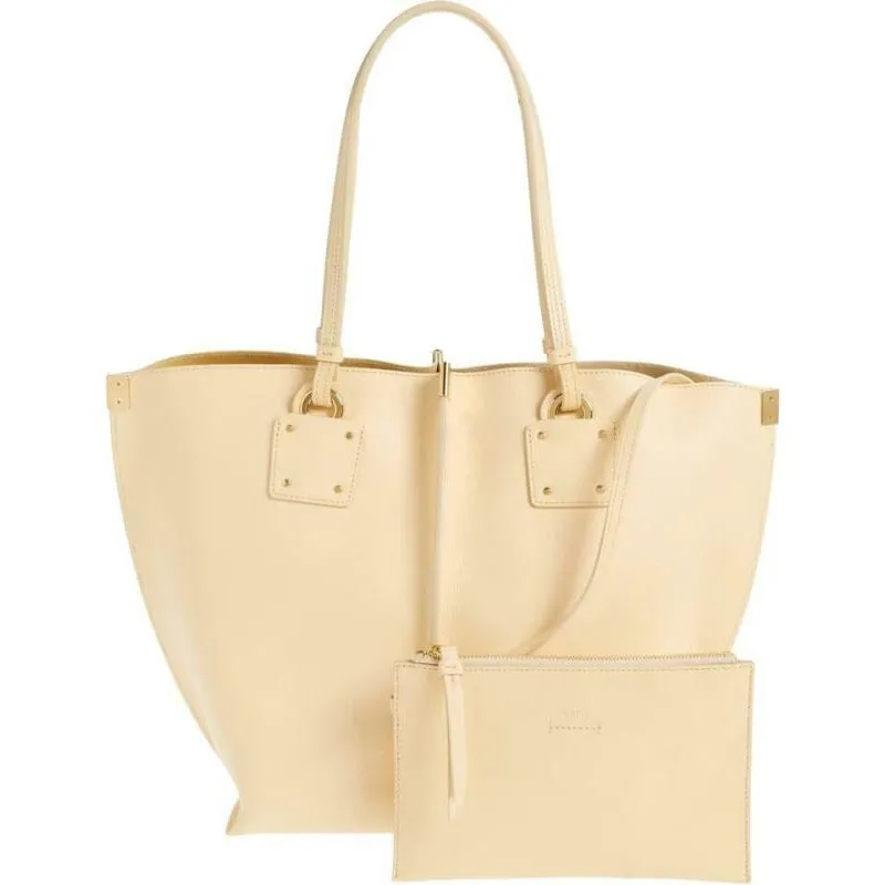 Chloé Vick Blondie Beige Leather Tote