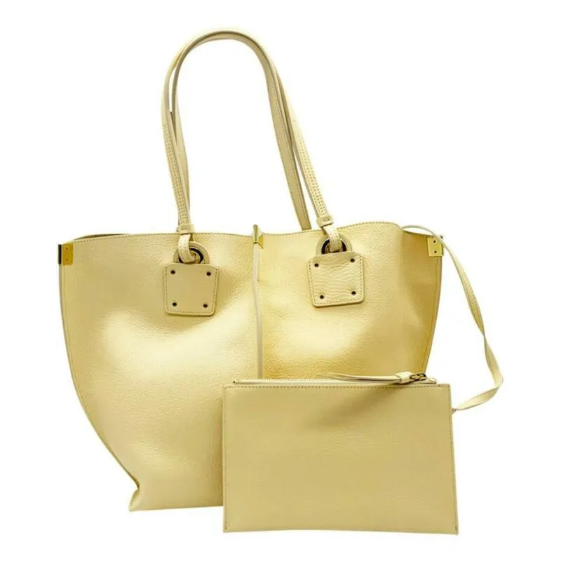 Chloé Vick Blondie Beige Leather Tote