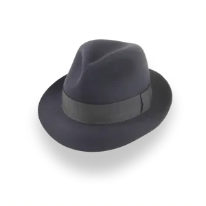 Dark Grey Trilby Hat For Men in Quality Fur Felt | The Last Looks