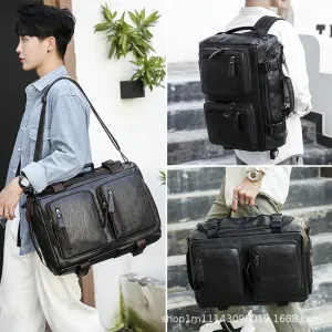 deanwangkt Multi-Purpose Travel Bag Backpack Shoulder Bag Handbag Messenger Bag Business Casual Men's Bag Cross-Body Bag Shoe Storage Trend