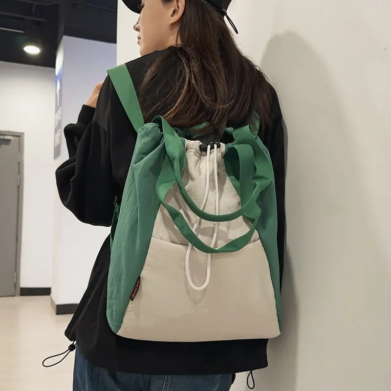 Drawstring Backpack  New Lightweight and Large Capacity Multi-Purpose Backpack Simple Daily Leisure Commute Handbag