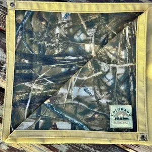 Extra Large CBMaxWax Waxed Canvas and Realtree Max4 Lined Bushcraft Ground Cloth