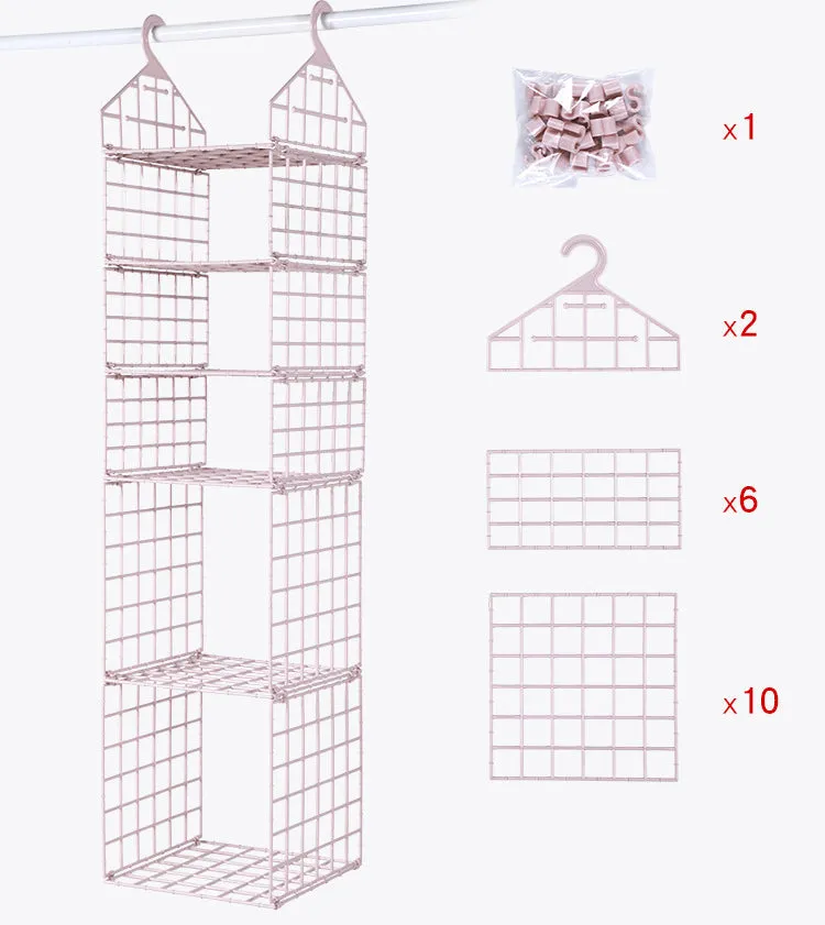 Foldable Wardrobe Multilayer Storage Rack