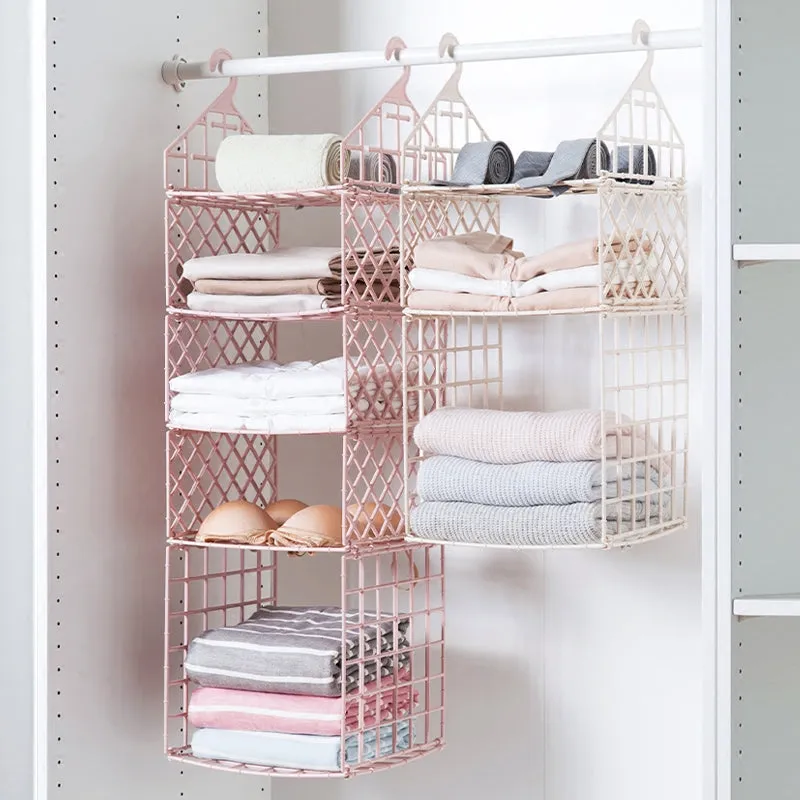 Foldable Wardrobe Multilayer Storage Rack