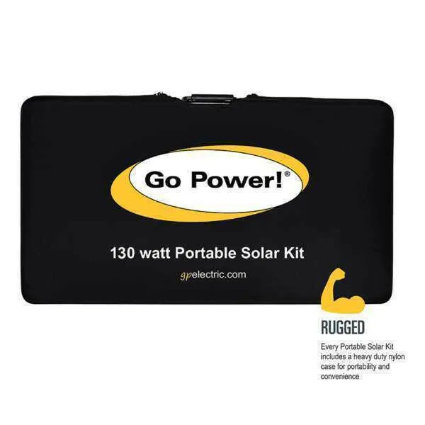 Go Power 130-Watt Portable Solar Kit