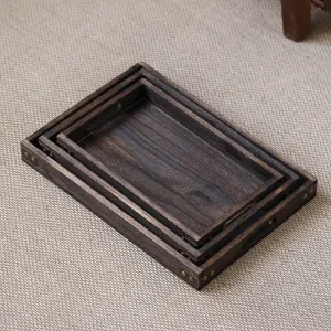 Gohobi Lightweight Wooden Serving Tray