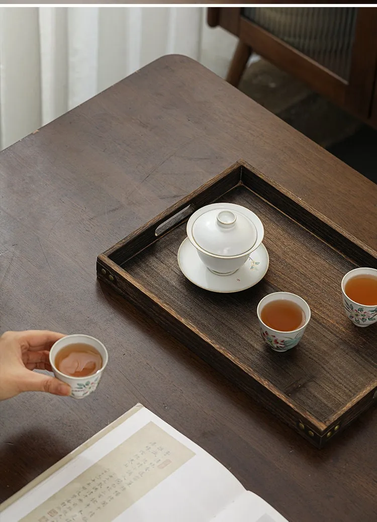 Gohobi Lightweight Wooden Serving Tray