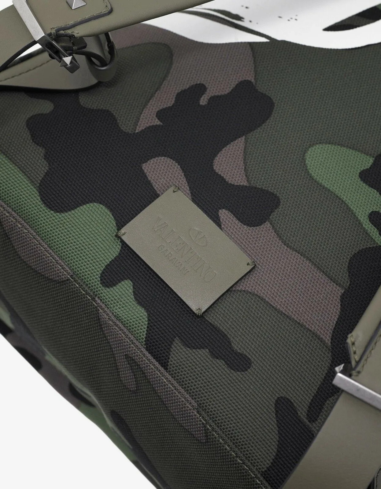 Green Camo Panther Print Backpack