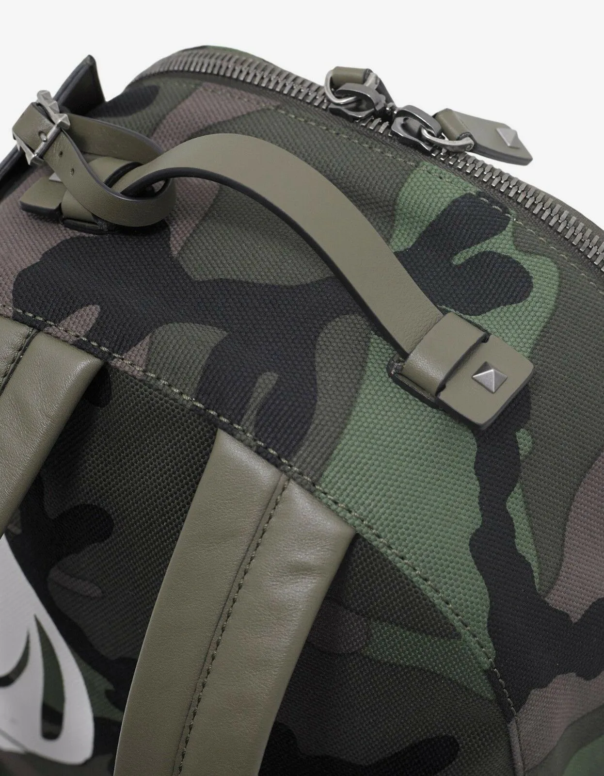 Green Camo Panther Print Backpack