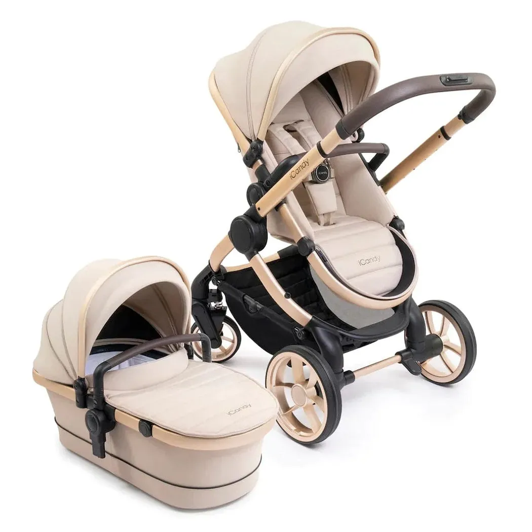 iCandy Peach 7 Pram Pushchair Complete Bundle (Biscotti)