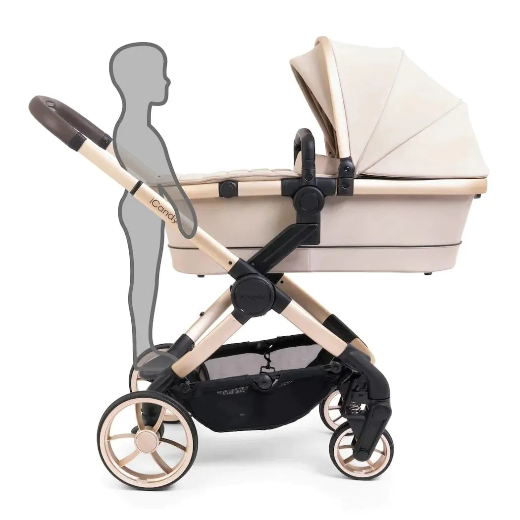 iCandy Peach 7 Pram Pushchair Complete Bundle (Biscotti)