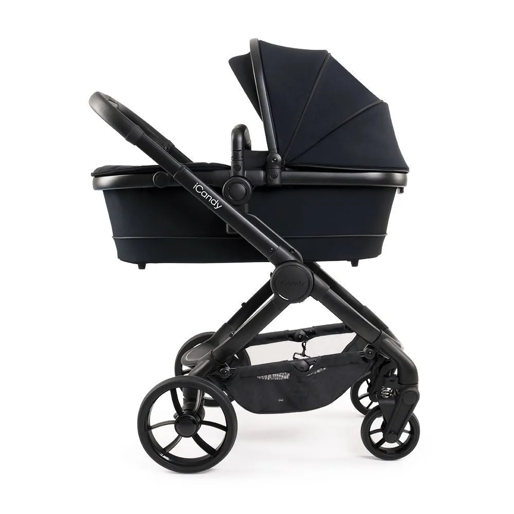 iCandy Peach 7 Pram Pushchair Complete Bundle (Black Edition)