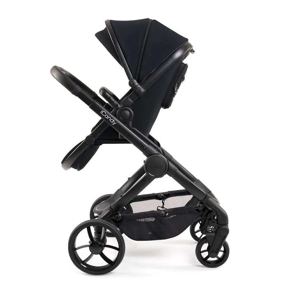 iCandy Peach 7 Pram Pushchair Complete Bundle (Black Edition)