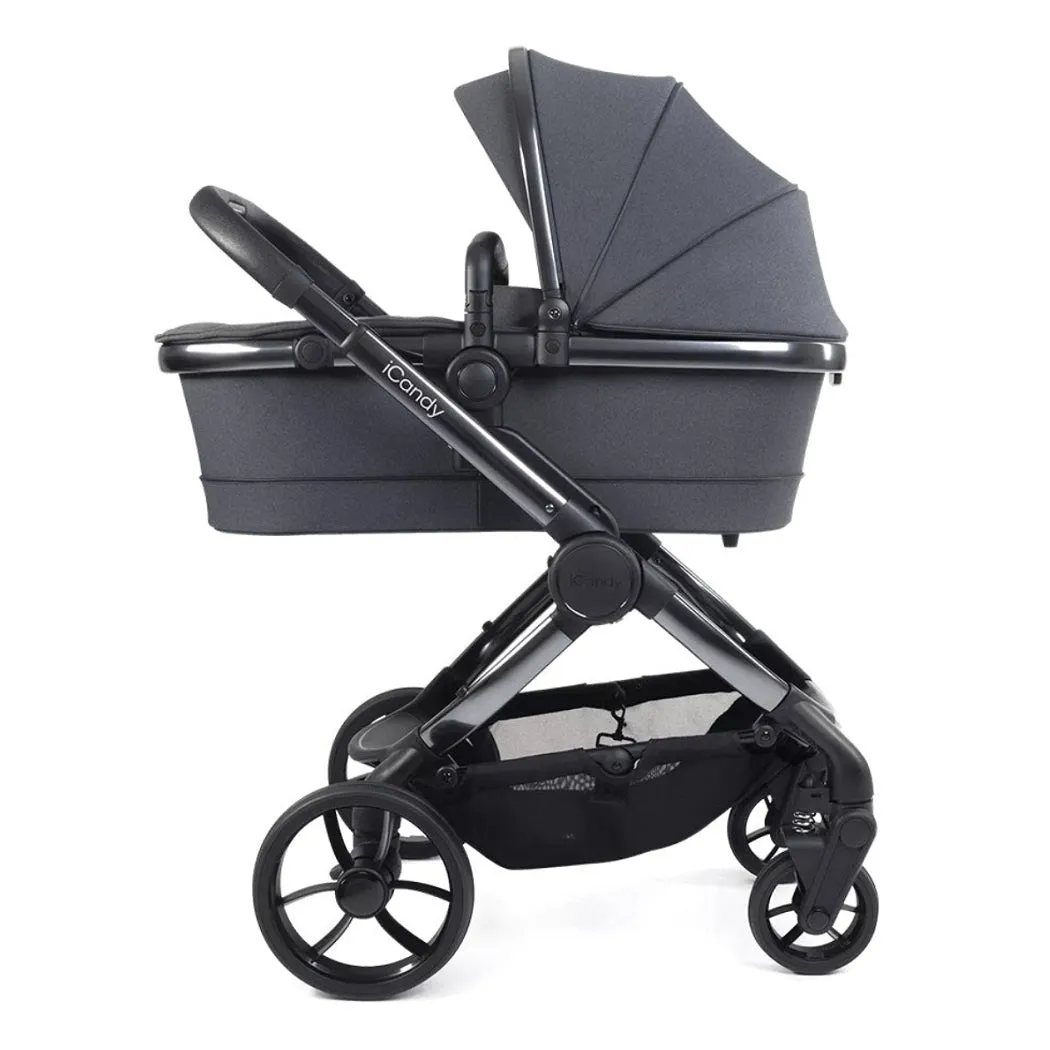 iCandy Peach 7 Pram Pushchair Complete Bundle (Dark Grey)