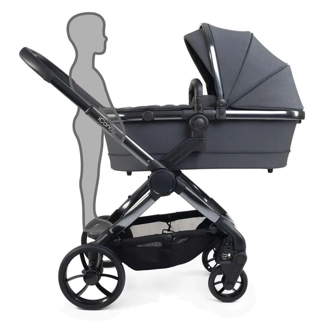 iCandy Peach 7 Pram Pushchair Complete Bundle (Dark Grey)