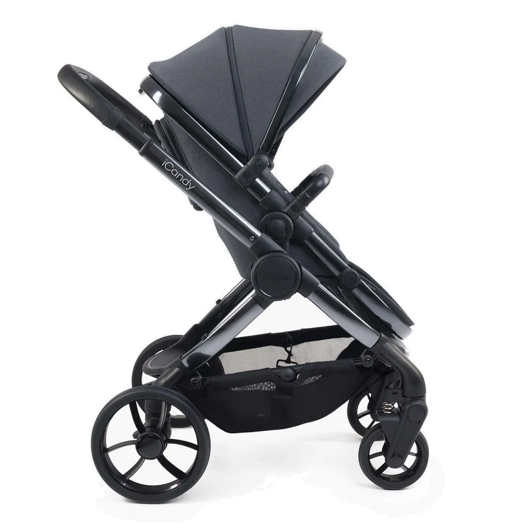 iCandy Peach 7 Pram Pushchair Complete Bundle (Dark Grey)