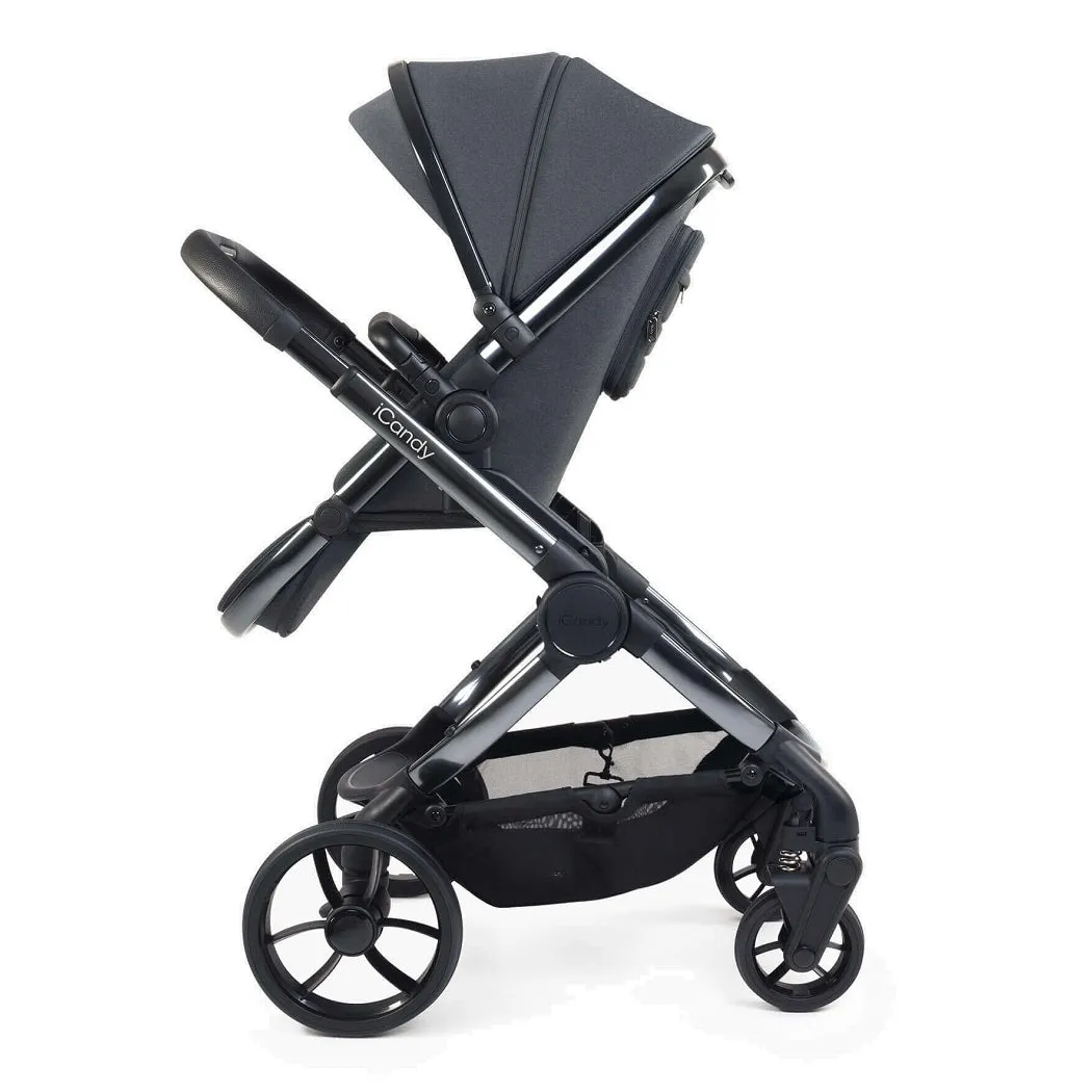 iCandy Peach 7 Pram Pushchair Complete Bundle (Dark Grey)