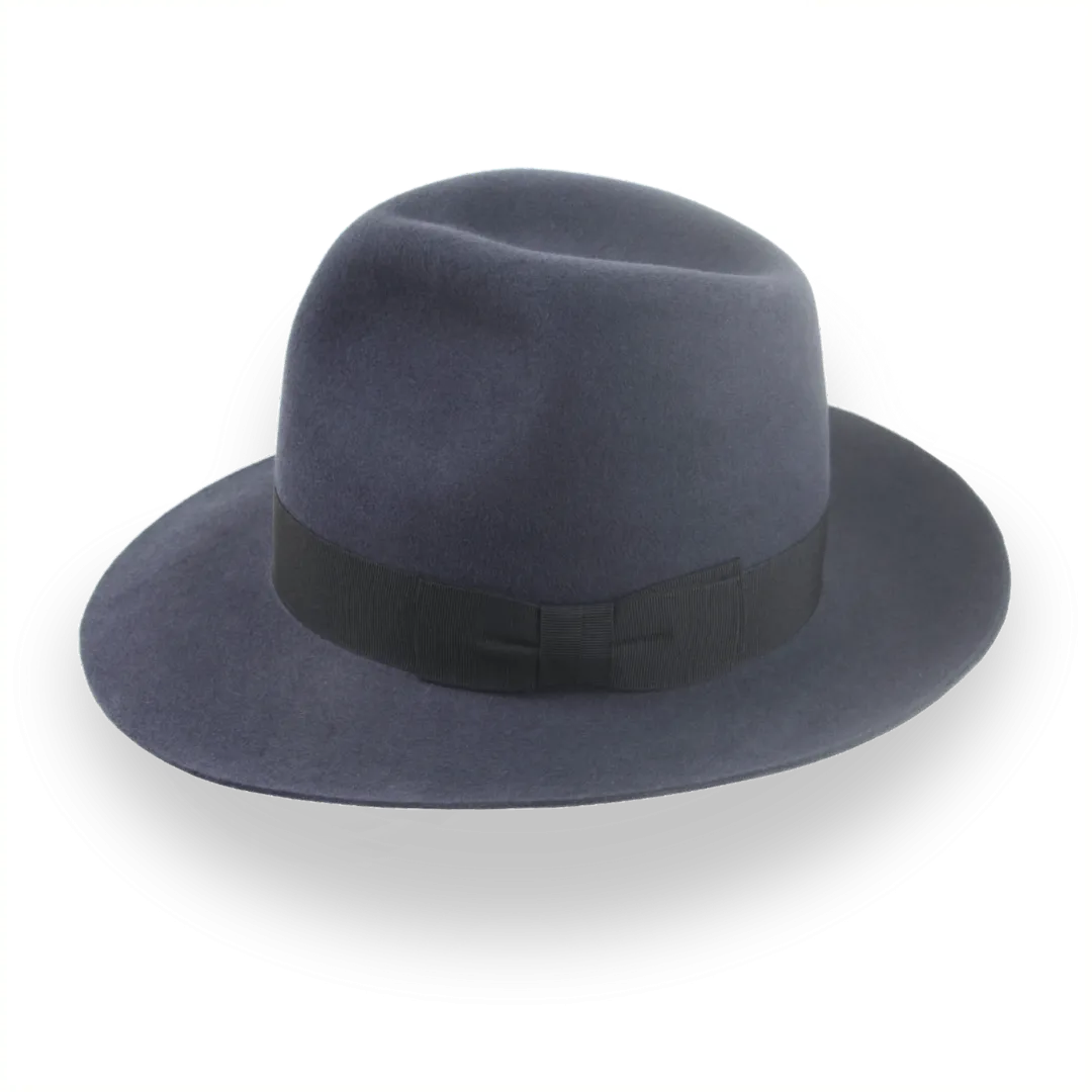 Indiana Jones Travel Poet Fedora in Dark Grey Fur Felt | The Pulsar