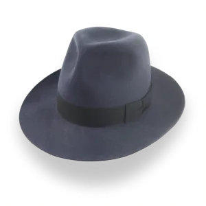 Indiana Jones Travel Poet Fedora in Dark Grey Fur Felt | The Pulsar