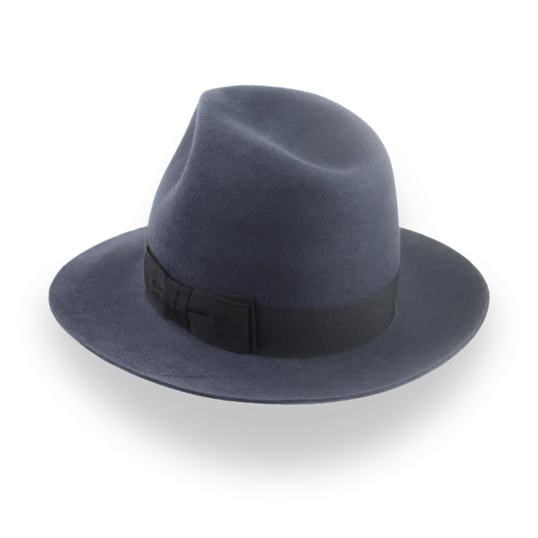 Indiana Jones Travel Poet Fedora in Dark Grey Fur Felt | The Pulsar