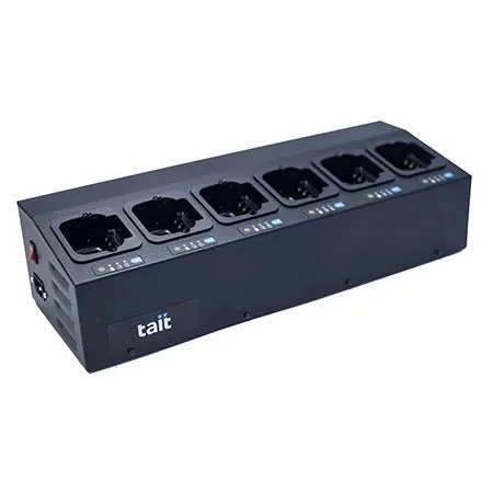 Intrinsically Safe 6-Bay Desktop Charger, T03-22011-BABA for Tait TP93/94 Radios