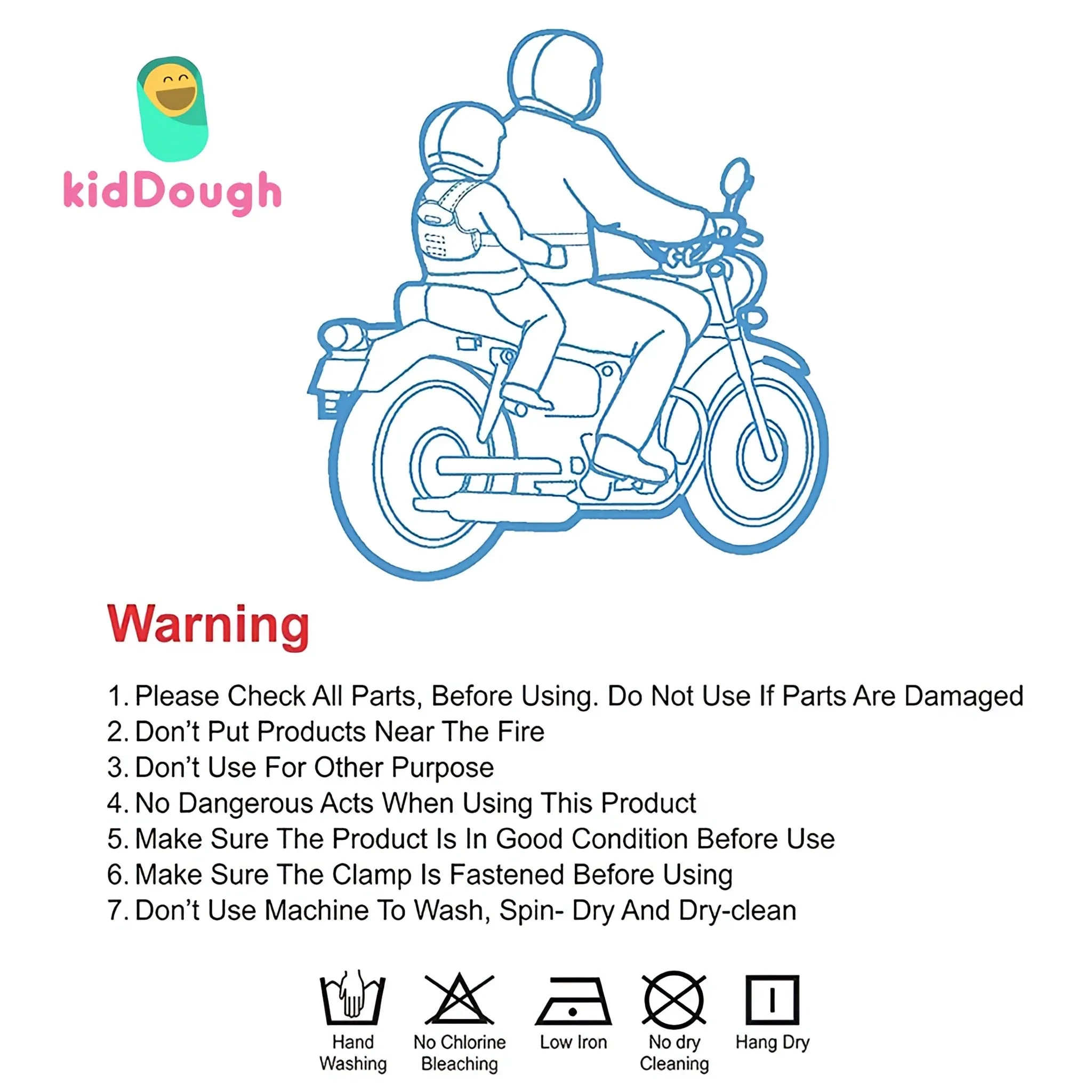 KidDough Baby Kids Safety Strongest Premium Belt for Two Wheeler Bike/Scooty