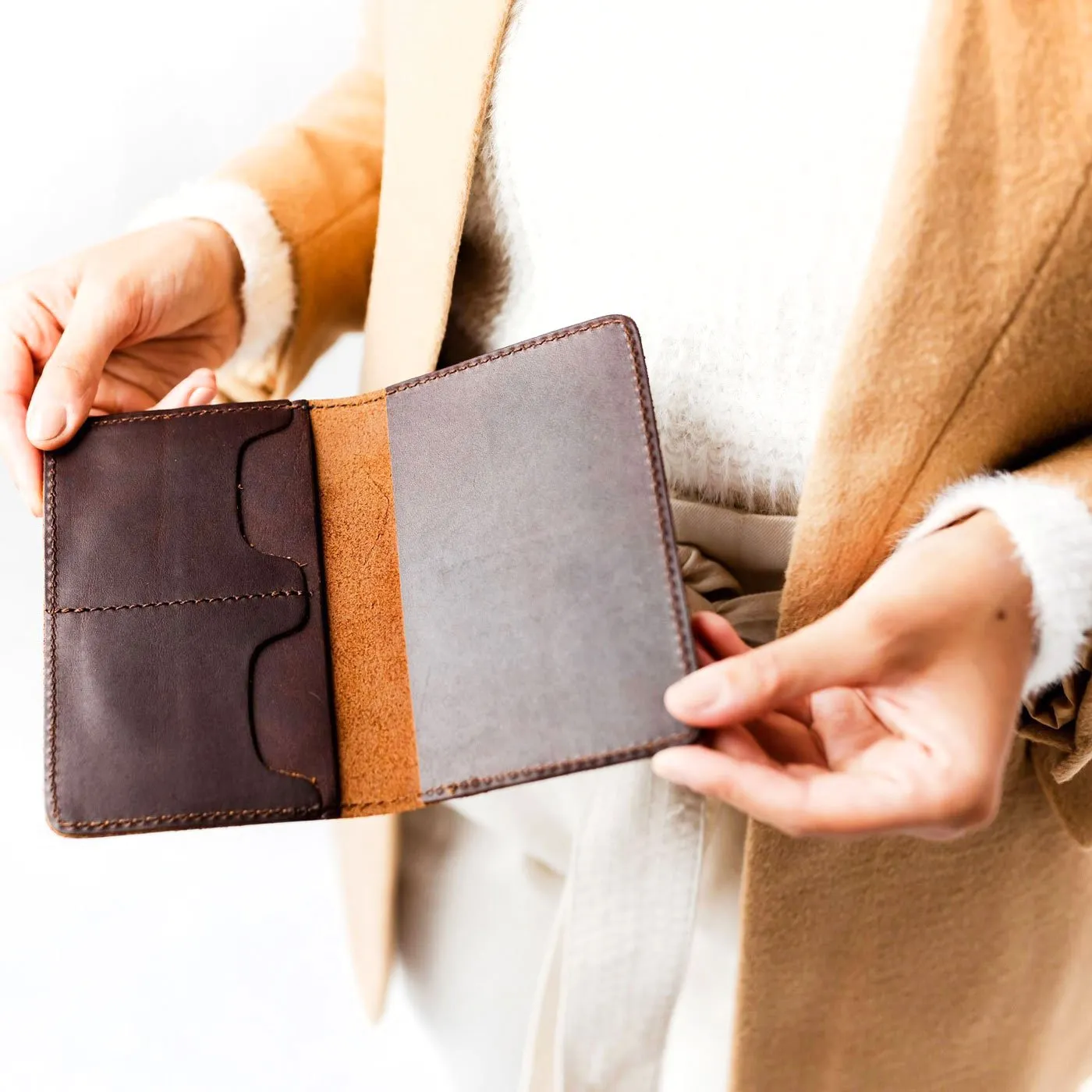 Leather Modern Passport Holder