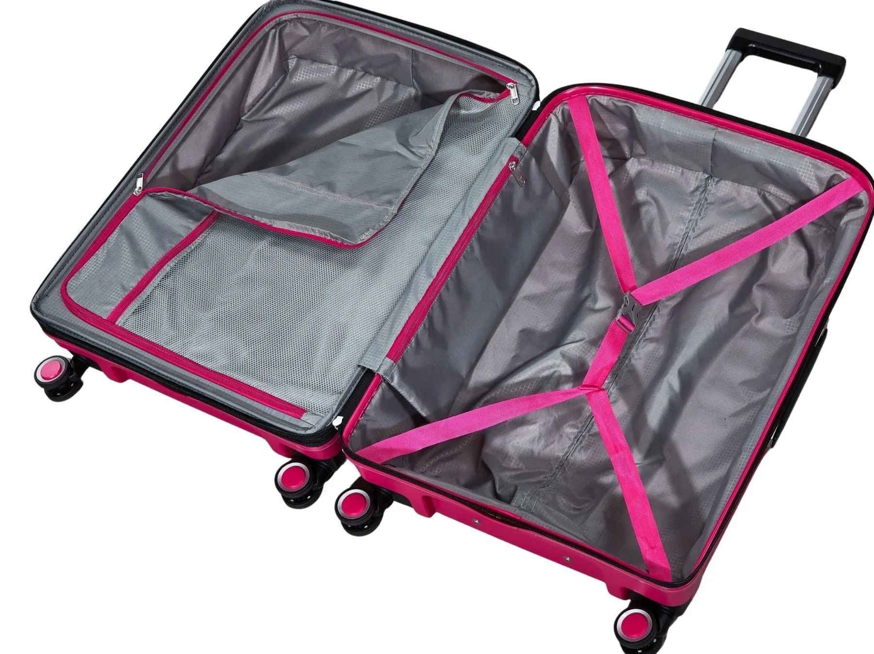 Luggage Suitcase Travel Bag Carry On Hand Cabin Check in Expandable Hard-Shell 4 Spinner Wheels Trolley Set | Sunwave