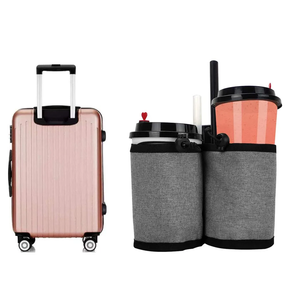 Luggage Travel Mug Holder Suitcase Attachment Drink Cup