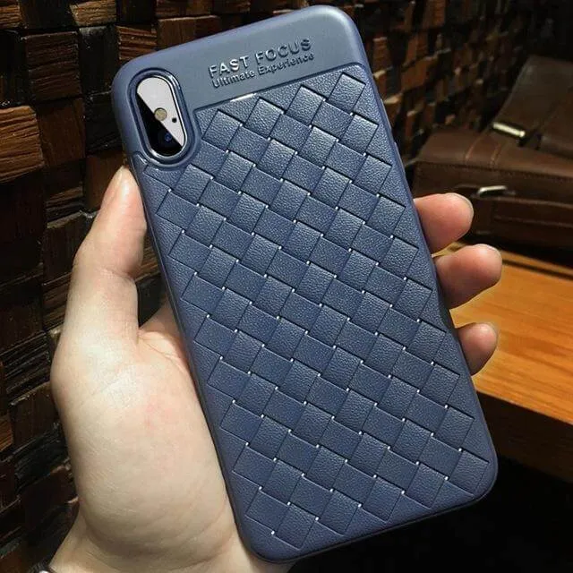 Luxury Ultra Thin Grid Case For Iphone Models