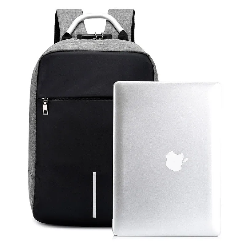 Men's business casual password lock anti-theft backpack